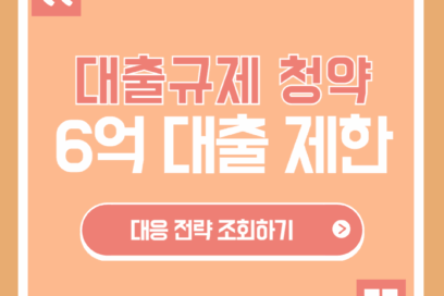 대출규제 6억 제한으로 청약 못하는 사람 급증.. 대응 전략은?